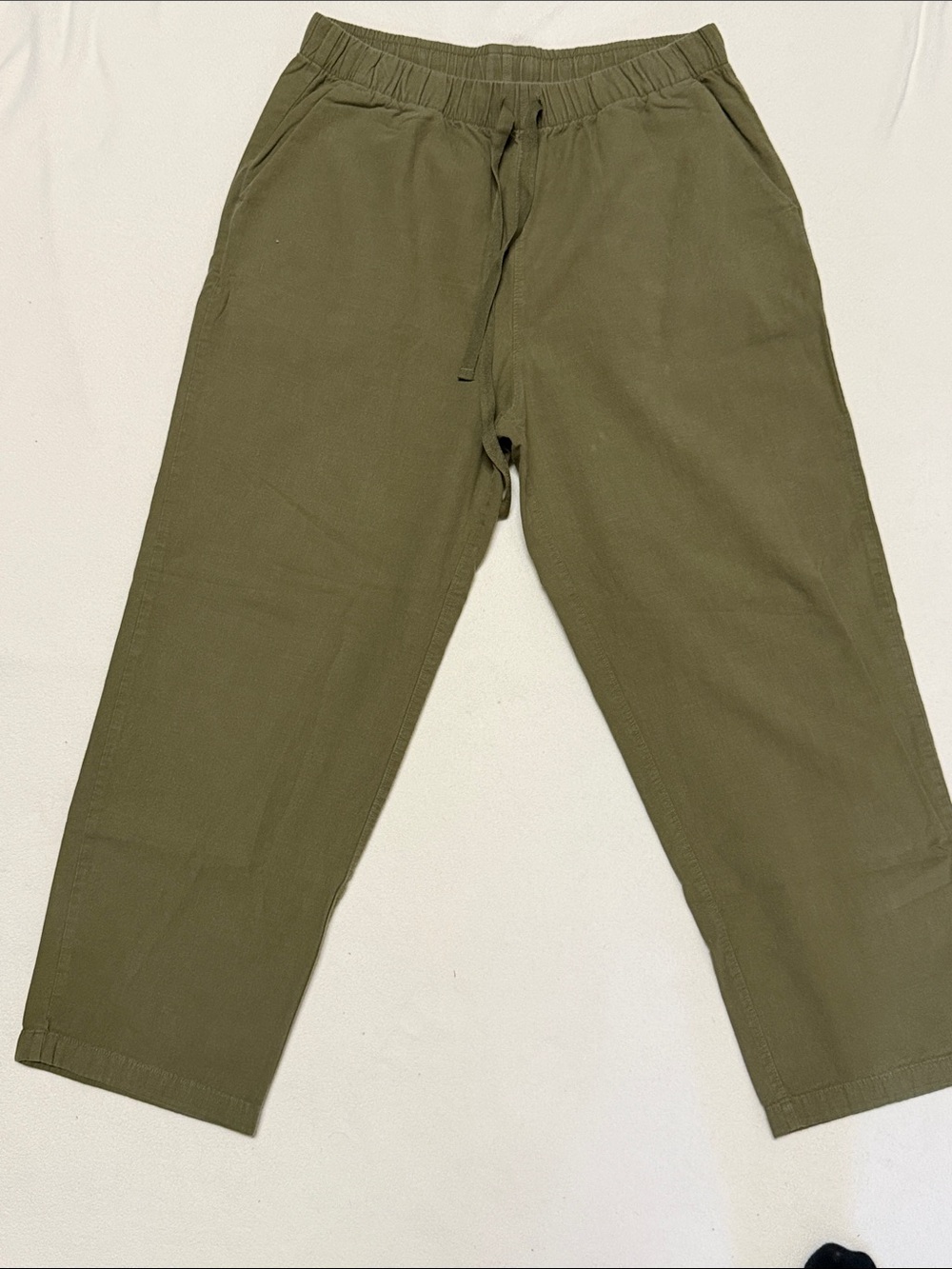 Uniqlo Olive Drawstring Chinos